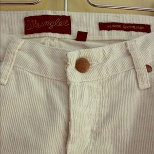 White wrangler cords